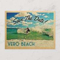 Vero Beach Save the Date Surfing