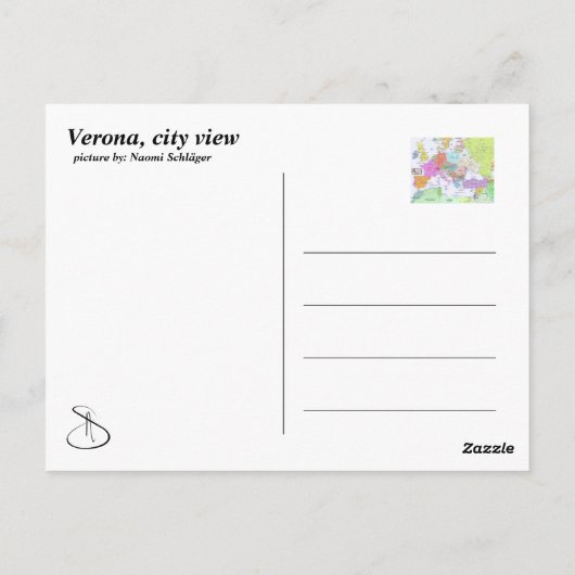 Verona, de stad Love Briefkaart (Achterkant)