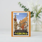 "Verona"  Italiaanse reisposter Briefkaart (Staand voorkant)