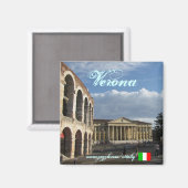 Verona Italië cool magneet ontwerp (Voorkant / Achterkant)