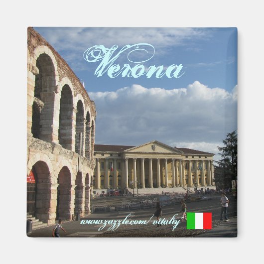 Verona Italië cool magneet ontwerp (Voorkant)