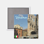 Verona Italië cool magneet ontwerp (Voorkant / Achterkant)