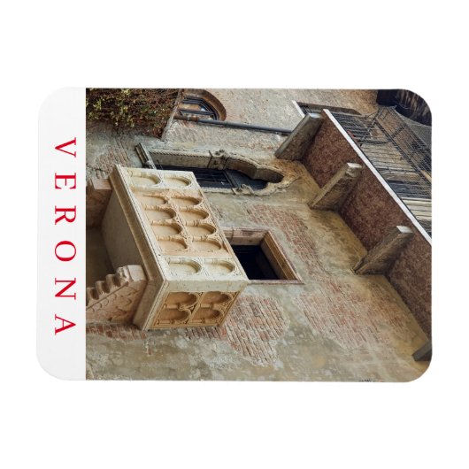 Verona Juliet Balcony uitzicht fridge magnet Magneet (Horizontaal)