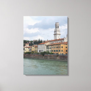Verona kathedraal uitzicht canvas print
