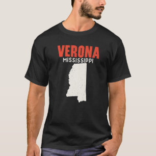 Verona Mississippi USA State America Travel Missis T-shirt