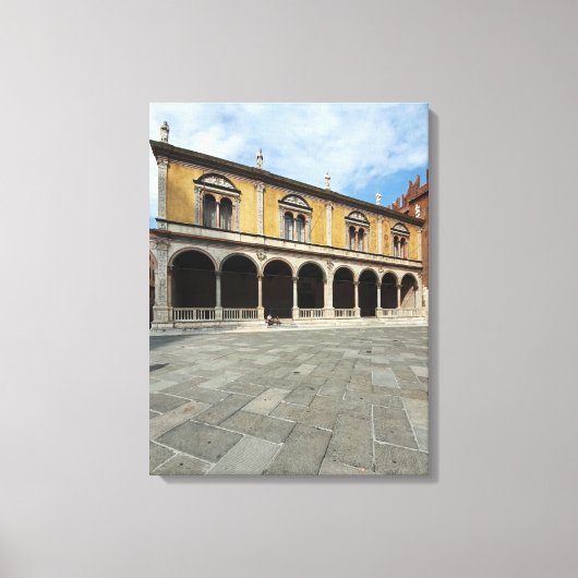 Verona Piazza Dante uitzicht canvas print (Voorkant)