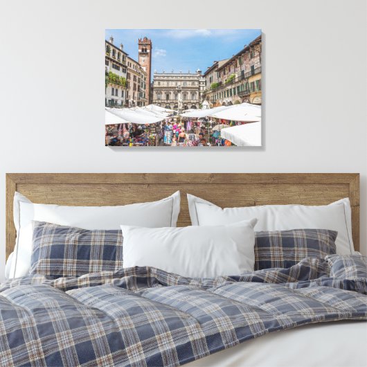 Verona Piazza Erbe vue toile impression (Insitu(Chambre))