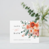 Verona Sunset Bright Sinaasappel Modern Bewaar de Briefkaart (Staand voorkant)