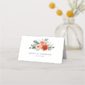 Verona Sunset Helder Sinaasappel Modern Bloemen Hu (Achterkant)