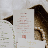 VERONA Sunset Sinaasappel Wedding Details Kaart