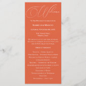 Verona Sunset Wedding Programma (Voorkant)