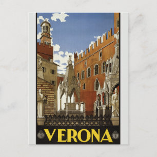  Verona Travel Advertisement Europe Toerisme Briefkaart