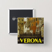 Verona Vierkante Button 5,1 Cm (Voorkant /achterkant)