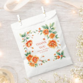 Verona zonsondergang oranje lijst bruiloft Dank u Bedankzakje (Geknipt)