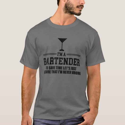 Veronderstel dat ik nooit verkeerd ben - Sarcasm B T-shirt (Voorkant)