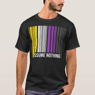 Veronderstel niets genderfluïde derde geslacht gra t-shirt