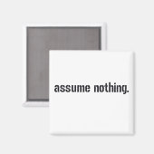 Veronderstel niets. magneet (Voorkant / Achterkant)