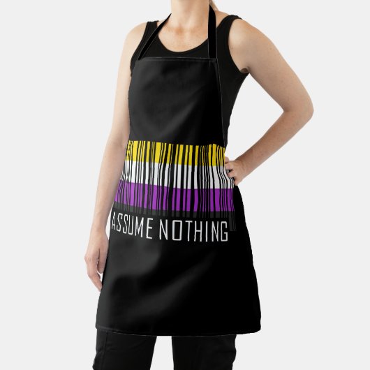 Veronderstel niets Nonbinary de Barcode Enby van d Schort (Insitu)