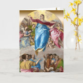 Veronderstelling van de Maagd Artwork in El Greco Kaart (Gele Bloem)