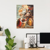 Veronderstelling van de Maagd - Schoolkunst van Ru Poster (Thuiskantoor)