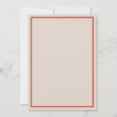 Vérone colorée moderne Faire-part de mariage (Dos)