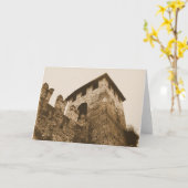 Vérone, Italie - carte de voeux de château (Fleur jaune)