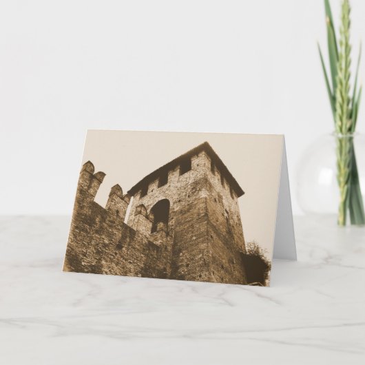 Vérone, Italie - carte de voeux de château (Devant)