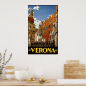 Vérone, Italie Poster Vintage voyage (Cuisine)