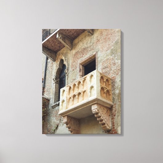 Vérone Juliet Balcon vue toile imprimé (Recto)