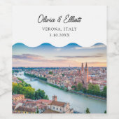 Vérone Mariage Favoriser Étiquette de vin personna (Étiquettes simples)