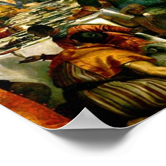 Veronese - Het Huwelijk te Kana Poster (Hoek)