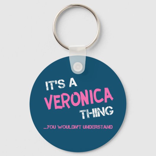 Veronica ding dat je niet zou begrijpen naam sleutelhanger (Voorkant)