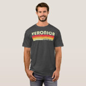 VERONICA Gift Name Persoonlijke Retro  T-shirt (Voorkant volledig)