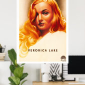 Veronica Lake -  Frans Poster (Thuiskantoor)
