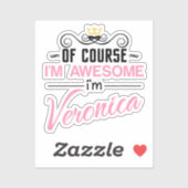 Veronica Natuurlijk ben ik Geweldige Sticker (Vel)