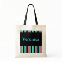 Veronica  striped Canvas tas