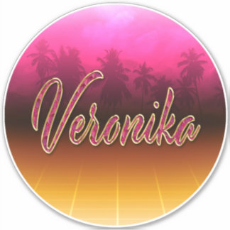 Veronika Vorname Name pink Aufkleber Sticker
