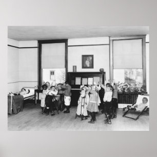 Verontreiniging van tuberculose, 1920 poster