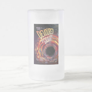 Verontroerd door zwaartekracht Halloween Hole Blac Matglas Bierpul