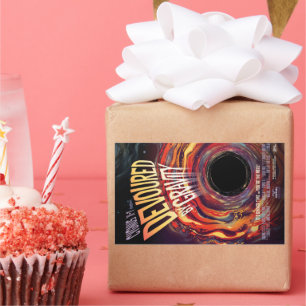 Verontroerd door zwaartekracht Halloween Hole Blac Rechthoekige Sticker