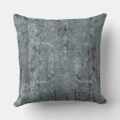verontruste Abstract Antiek Blauwgroen blauw Kussen (Achterkant)