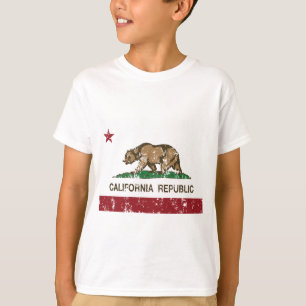Verontruste de Vlag van de Republiek van T-shirt