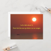 verontschuldiging kaart (Voorkant / Achterkant in situ)