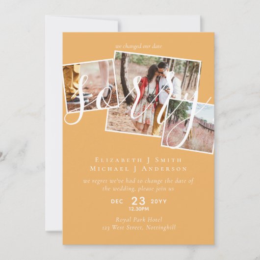 VERONTSCHULDIGING! Uitstel van het huwelijk Wijzig (Voorkant)