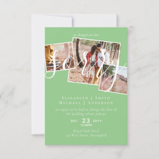 VERONTSCHULDIGING! Uitstel van het huwelijk Wijzig (Voorkant)