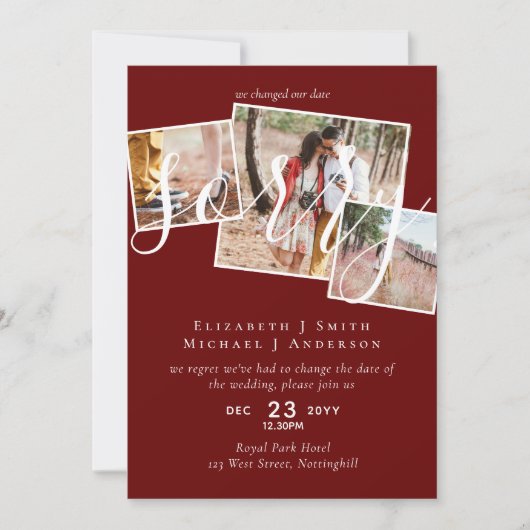 VERONTSCHULDIGING! Uitstel van het huwelijk Wijzig (Voorkant)