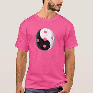 Verontwaardigde Retro Yin en Yang Pickleball T-shirt