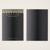 Veroorbaar beeldscherm | Modern Gold Chevron Strip Visitekaartjes (Voorkant /achterkant)