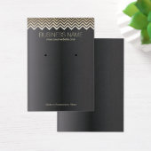 Veroorbaar beeldscherm | Modern Gold Chevron Strip Visitekaartjes (Bureau)