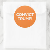Veroordeel Trump! -Sticker Ronde Sticker (Tas)